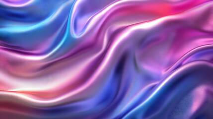 Fototapeta premium Abstract 3D Purple Blue Wave Background Illustration