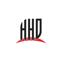HHD, icon, abstract, vector, business, design, art, font, illustration, alphabet, poster, sport, cre letter logo design with white background in illustrator, vector logo modern alphabet font
