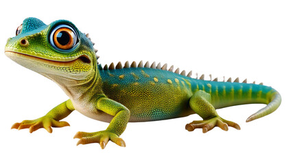 Obraz premium iguana isolated on white background PNG