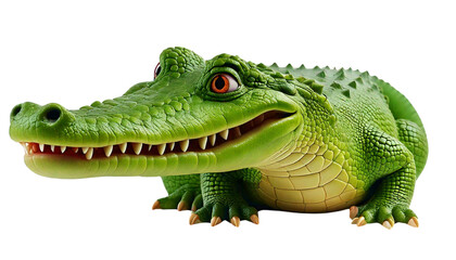 Obraz premium crocodile isolated on white background