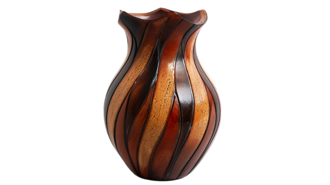 Dynamic Deco Vase on transparent background PNG.