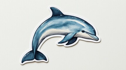 Obraz premium Dolphin illustration ocean digital art creative design artistic view