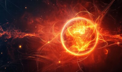 Abstract representing the concept of quantum energy, quantum, energy, abstract,science, physics, futuristic