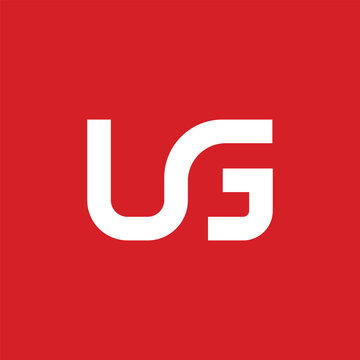 UG initial monogram logo design