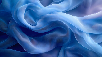 Calming and Sophisticated Airy Tulle Fabric Background with Serene Hues for Artistic Creations