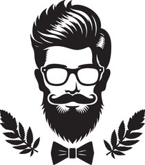 Retro Hipster Art for Vintage-Inspired Projects
