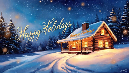 Fototapeta premium Holiday Greetings