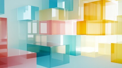 Naklejka premium Modern Typography with Bright Color Palette