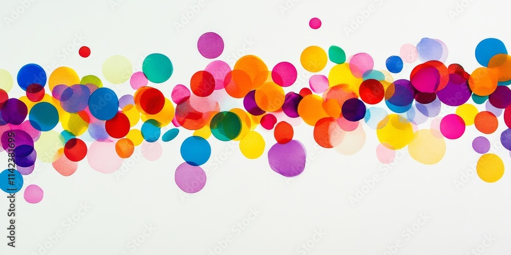 Aufkleber a vibrant burst of colorful circles creating an energetic and lively visual perfect for digital desi