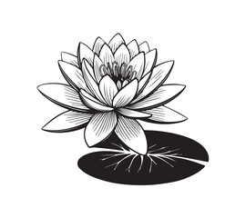 Water Lily icon vector