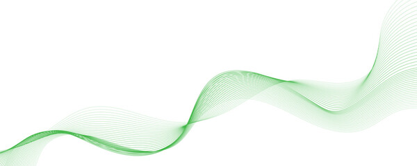 Abstract green wavy vector background