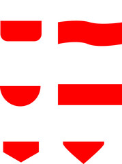 set flat flag of poland vector for icon and ghaphic resource