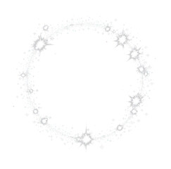 PNG A vector glowing light effect illustration circle design.