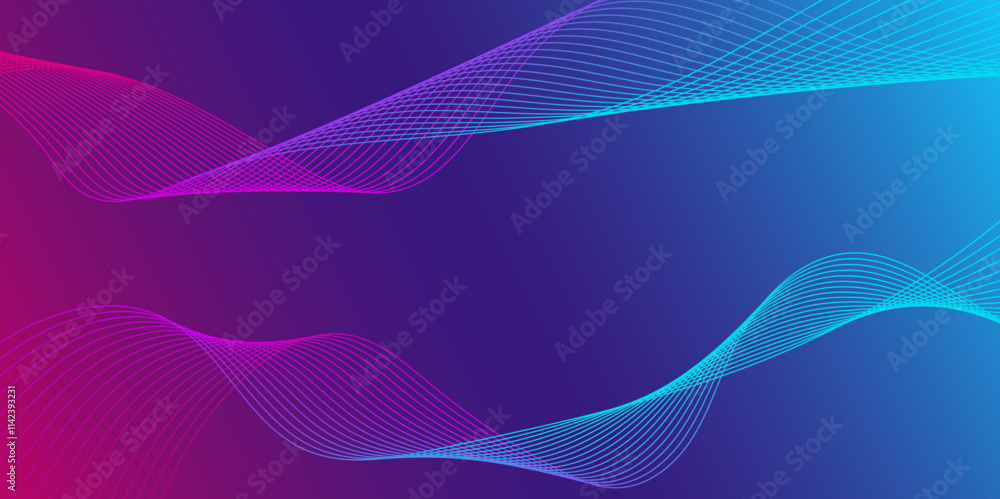 Poster curve and square design. modern shape and colorful for future background. vector illustration.