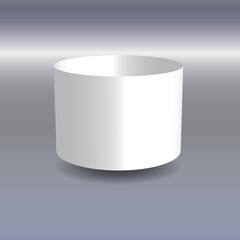 Hohlzylinder weiss 2