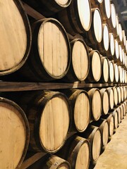 Distillery barrels