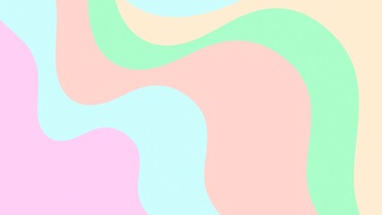 Colorful pastel wavy background