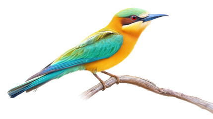 Obraz premium Colorful bird, transparent background