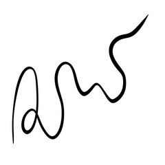 Hand drawn line  line doodle  curve  spiral line