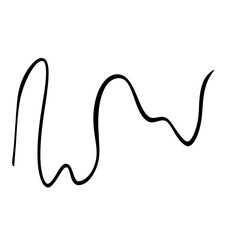 Hand drawn line  line doodle  curve  spiral line