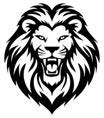 Roaring Lion Emblem Illustration
