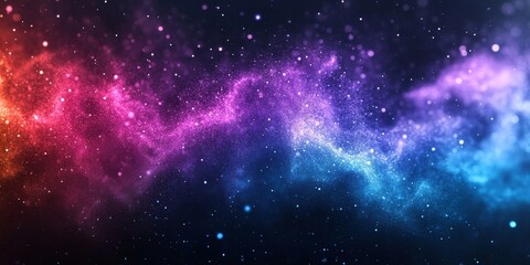 Vibrant grainy gradient abstract background blue green purple glowing color shape on black background colorful poster web banner design, Generative AI