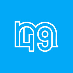 the logo consists of the letter m and number 49 combined. Outline and elegant.