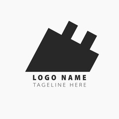 vector simple and elegant black for logo design