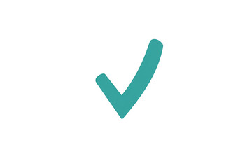 a green tick mark on a white background