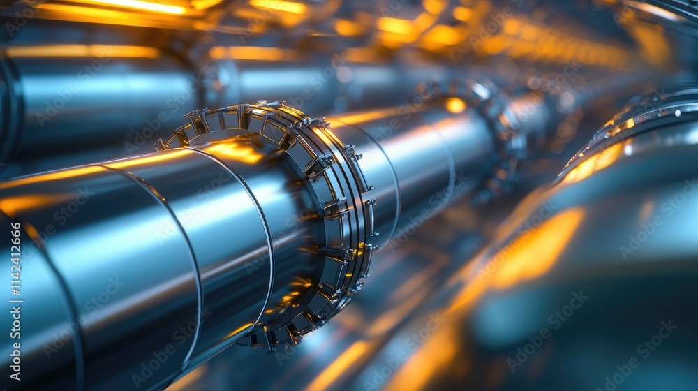 Aufkleber A sleek, digital representation of a SaaS pipeline, symbolizing the integration of automation in modern industries with space for text