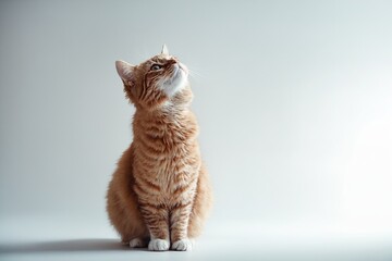 realistic portrait of a ginger cat