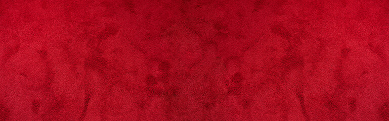 Red carpet fabric texture, background with copy space