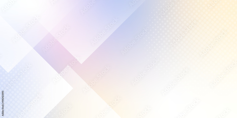Poster Modern Simple pastel Blue pink Abstract Background. square triangle shapes layered in technology concept geometric line vector background design for Banner, template space concept presentation design.