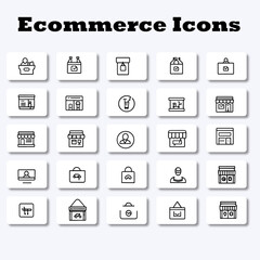 icon ecommerce set