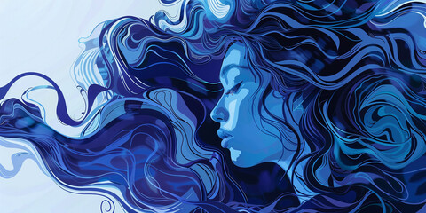 blue and yellow background