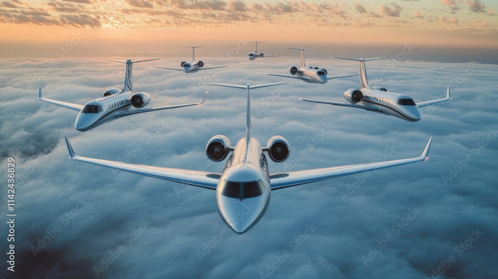 Poster fleet management: fleet managers optimize aircraft utilization, projecting operational excellence.