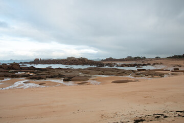 Fototapeta premium Joli paysage de Bretagne à Trégastel - France