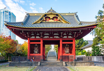 Former Daitokuin Reibyo Somon gate in Minato district, Tokyo, Japan