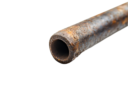 a close up of a rusty pipe