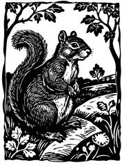 squirrel on a branch