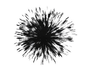 Obraz premium Abstract explosion effect on black background, artistic illustration.