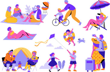 Diverse People Enjoying Outdoor Activities