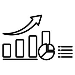 growth icon element for design