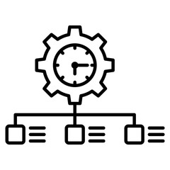 Obraz premium time management icon element for design