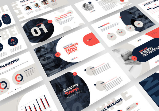 Business Presentation Slide Deck  Template