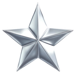 Obraz premium PNG Silver star silver illustration decorative.