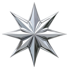 Obraz premium PNG Silver star surface accessories chandelier.