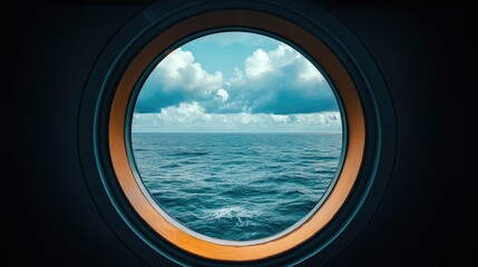 Fototapeta premium View from a large cruise ship whilst at sea