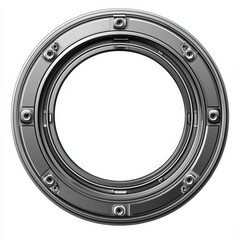 Boat round porthole seascape isolated on white, vector , isolated on white background,  , copy space, copy space for text,