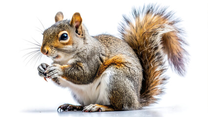 Obraz premium Squirrel on a White Background
